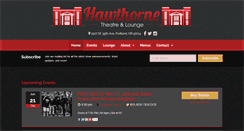 Desktop Screenshot of hawthornetheatre.com