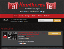 Tablet Screenshot of hawthornetheatre.com